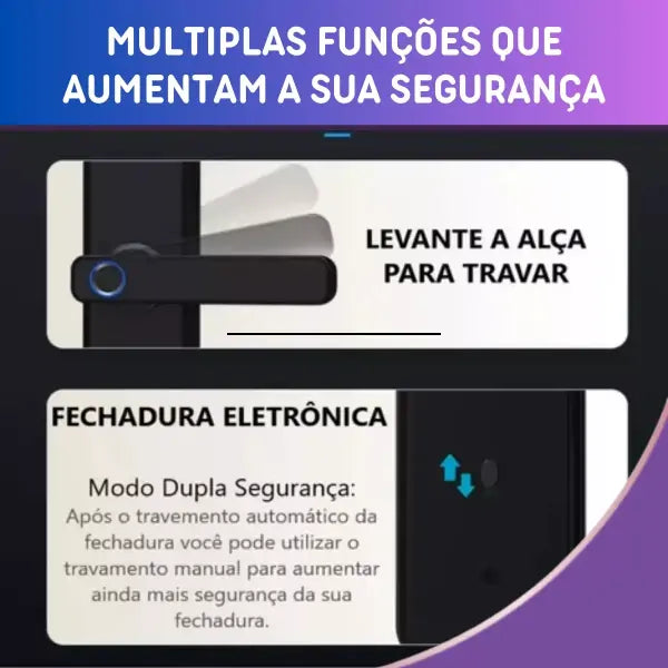 Fechadura Eletrônica Inteligente Digital Biométrica 
