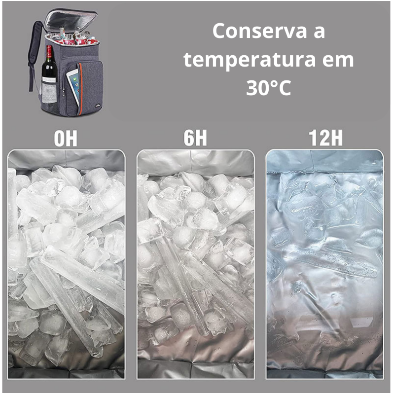 Mochila Cooler Impermeável - (Capacidade 22L)